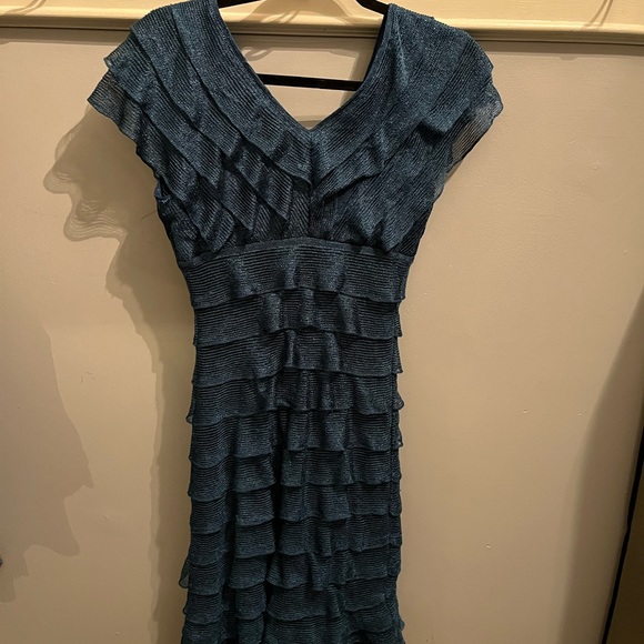 Max studio blue lacy dress size small - Picture 2 of 6